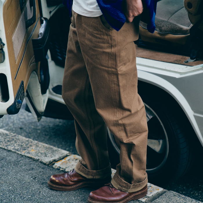 SJ48CP-KK-ヘビィーチノワイドトラウザーズ-SAMURAIJEANS-サムライジーンズデニムジーンズの画像