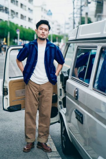 SJ48CP-KK-ヘビィーチノワイドトラウザーズ-SAMURAIJEANS-サムライジーンズデニムジーンズの画像