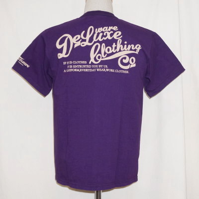BRG-01B-VIO-ブランドロゴTシャツ01B-BRG01B-DELUXEWARE-デラックスウエアTシャツの画像