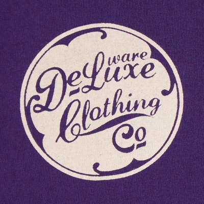 BRG-01B-VIO-ブランドロゴTシャツ01B-BRG01B-DELUXEWARE-デラックスウエアTシャツの画像