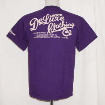 BRG-01B-VIO-ブランドロゴTシャツ01B-BRG01B-DELUXEWARE-デラックスウエアTシャツの画像