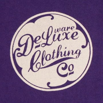 BRG-01B-VIO-ブランドロゴTシャツ01B-BRG01B-DELUXEWARE-デラックスウエアTシャツの画像