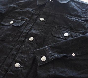 FN-OJ-DB002-ブラックデニムジャケット-FNOJDB002-FLATHEAD-フラットヘッド-DENIMJACKET-デニムジャケット-Gジャン-ジージャンの画像