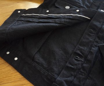 FN-OJ-DB002-ブラックデニムジャケット-FNOJDB002-FLATHEAD-フラットヘッド-DENIMJACKET-デニムジャケット-Gジャン-ジージャンの画像