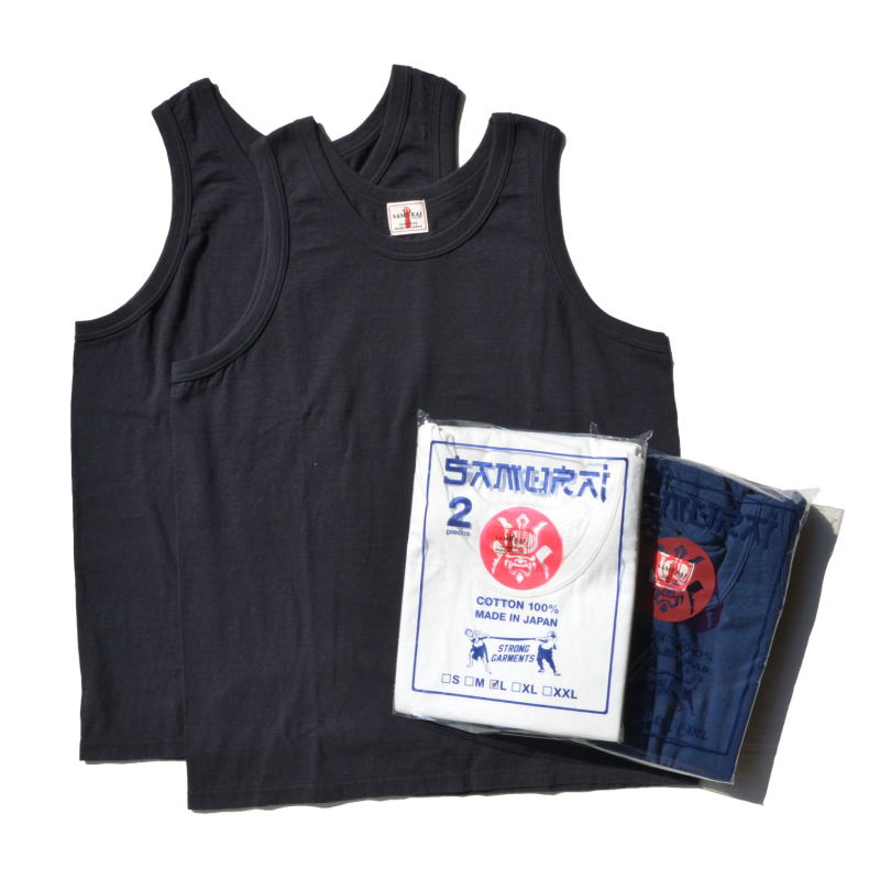 SJ2PST-TT-無地タンクトップ2パック-SJ2PSTTT-SAMURAIJEANS-サムライジーンズタンクトップの画像