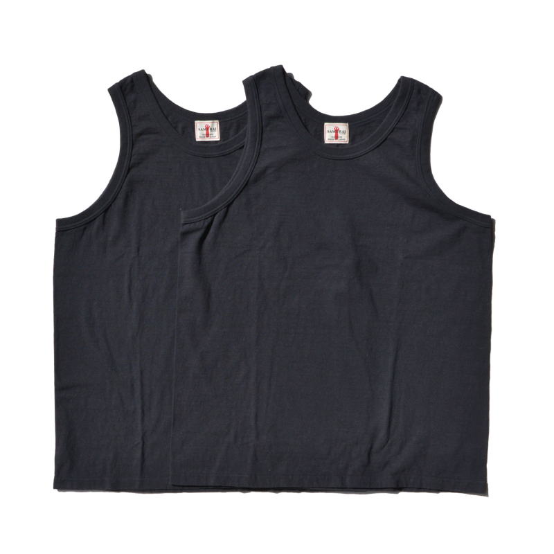 SJ2PST-TT-無地タンクトップ2パック-SJ2PSTTT-SAMURAIJEANS-サムライジーンズタンクトップの画像