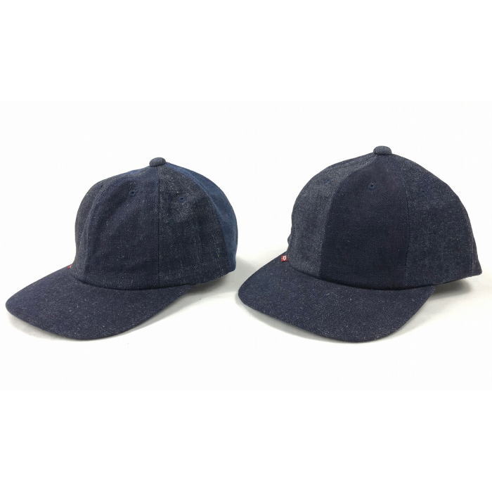 SJ101BC-RD-デニムランダムベースボールキャップ-SJ101BCRD-SAMURAIJEANS-サムライジーンズデニムキャップ-帽子の画像