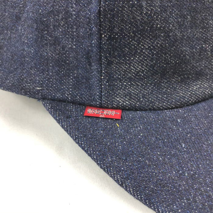 SJ101BC-RD-デニムランダムベースボールキャップ-SJ101BCRD-SAMURAIJEANS-サムライジーンズデニムキャップ-帽子の画像