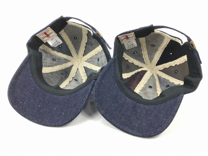 SJ101BC-RD-デニムランダムベースボールキャップ-SJ101BCRD-SAMURAIJEANS-サムライジーンズデニムキャップ-帽子の画像