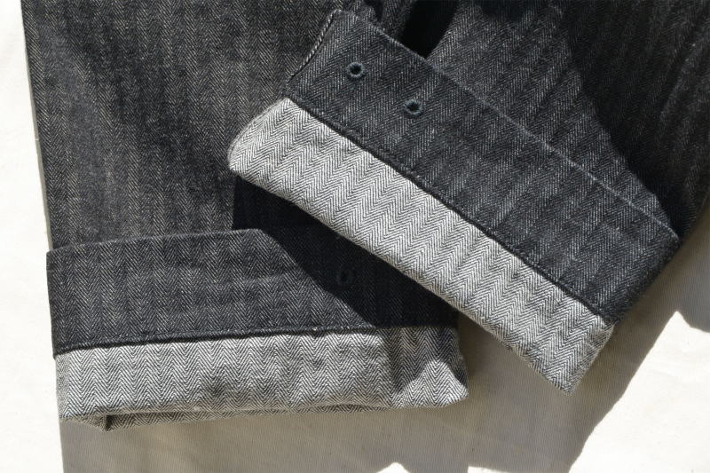 SWC440MP-HB-13ozヘリンボンモンキーパンツ-SWC440MPHB-SAMURAIJEANS-サムライジーンズデニムジーンズ-SAMURAIWORKCLOTHESの画像