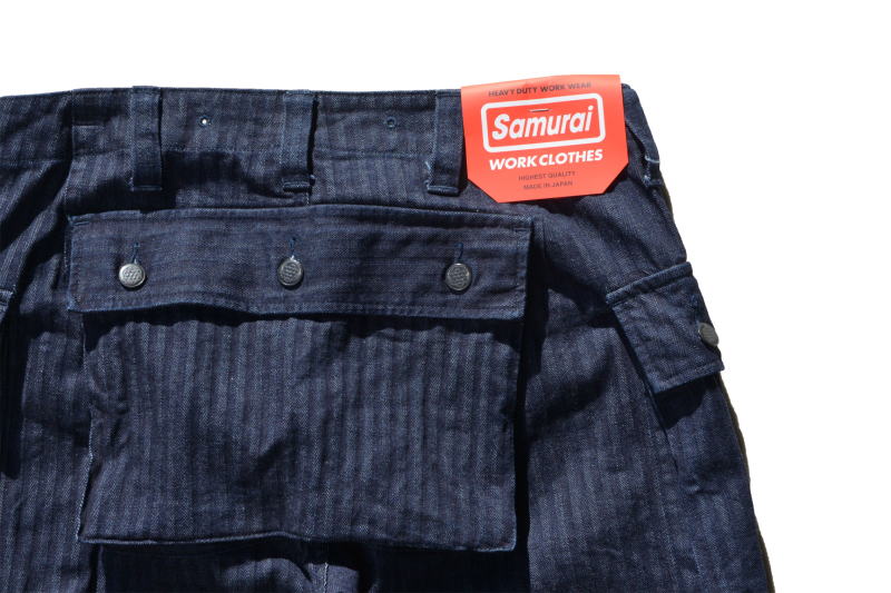SWC440MP-HB-13ozヘリンボンモンキーパンツ-SWC440MPHB-SAMURAIJEANS-サムライジーンズデニムジーンズ-SAMURAIWORKCLOTHESの画像