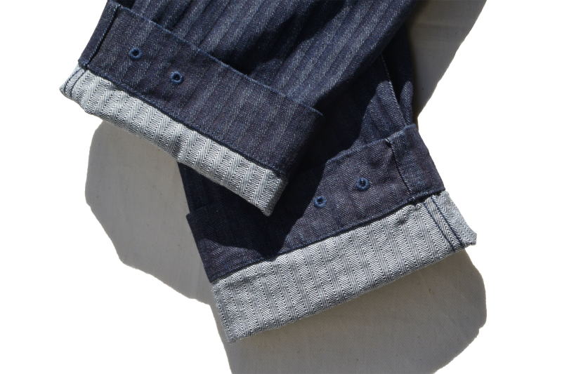 SWC440MP-HB-13ozヘリンボンモンキーパンツ-SWC440MPHB-SAMURAIJEANS-サムライジーンズデニムジーンズ-SAMURAIWORKCLOTHESの画像
