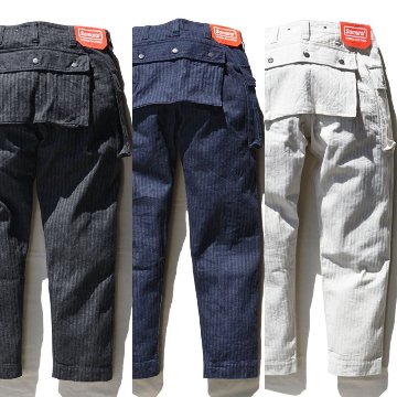 SWC440MP-HB-13ozヘリンボンモンキーパンツ-SWC440MPHB-SAMURAIJEANS-サムライジーンズデニムジーンズ-SAMURAIWORKCLOTHESの画像