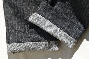 SWC440MP-HB-13ozヘリンボンモンキーパンツ-SWC440MPHB-SAMURAIJEANS-サムライジーンズデニムジーンズ-SAMURAIWORKCLOTHESの画像