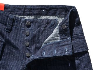 SWC440MP-HB-13ozヘリンボンモンキーパンツ-SWC440MPHB-SAMURAIJEANS-サムライジーンズデニムジーンズ-SAMURAIWORKCLOTHESの画像