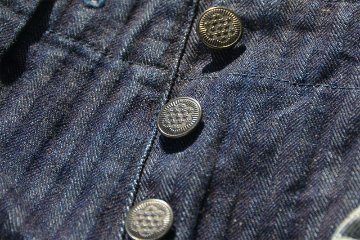 SWC440MP-HB-13ozヘリンボンモンキーパンツ-SWC440MPHB-SAMURAIJEANS-サムライジーンズデニムジーンズ-SAMURAIWORKCLOTHESの画像