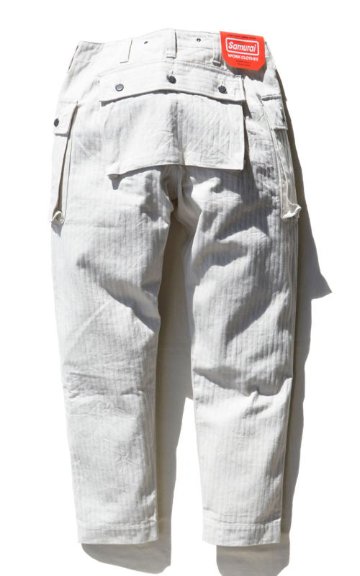 SWC440MP-HB-13ozヘリンボンモンキーパンツ-SWC440MPHB-SAMURAIJEANS-サムライジーンズデニムジーンズ-SAMURAIWORKCLOTHESの画像