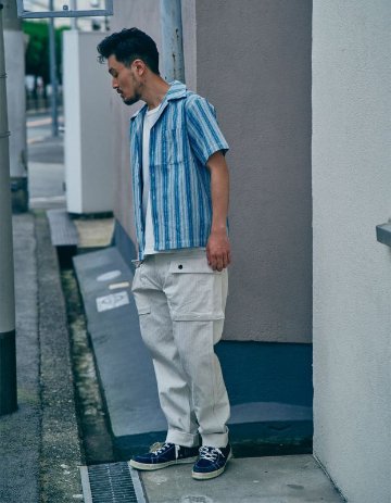SWC440MP-HB-13ozヘリンボンモンキーパンツ-SWC440MPHB-SAMURAIJEANS-サムライジーンズデニムジーンズ-SAMURAIWORKCLOTHESの画像