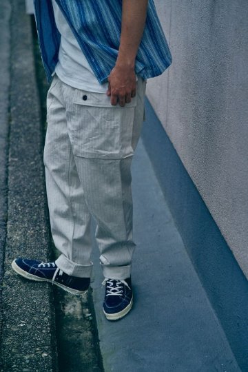 SWC440MP-HB-13ozヘリンボンモンキーパンツ-SWC440MPHB-SAMURAIJEANS-サムライジーンズデニムジーンズ-SAMURAIWORKCLOTHESの画像