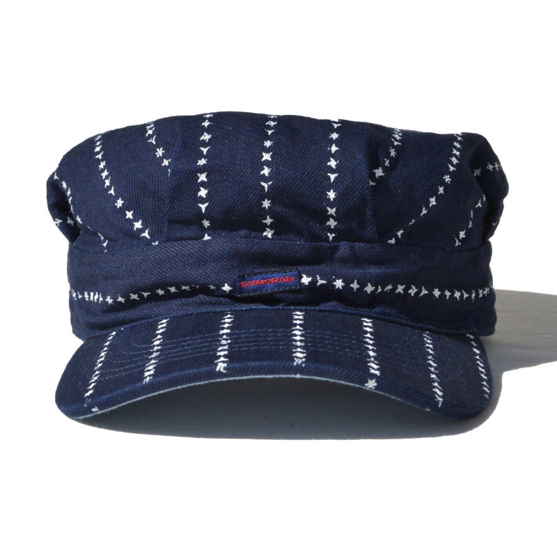 SJ202WC-SHR-インディゴ手裏剣ワークキャップ-SJ202WCSHR-SAMURAIJEANSの画像