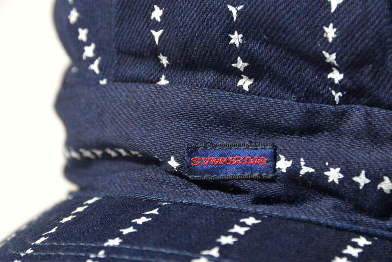 SJ202WC-SHR-インディゴ手裏剣ワークキャップ-SJ202WCSHR-SAMURAIJEANSの画像