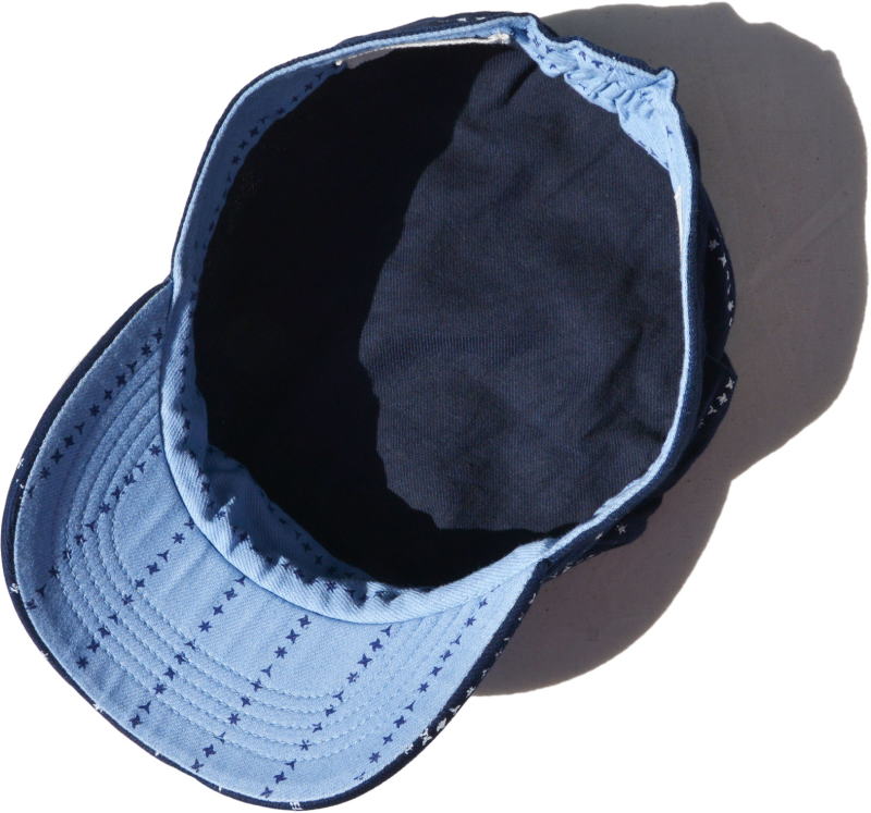 SJ202WC-SHR-インディゴ手裏剣ワークキャップ-SJ202WCSHR-SAMURAIJEANSの画像
