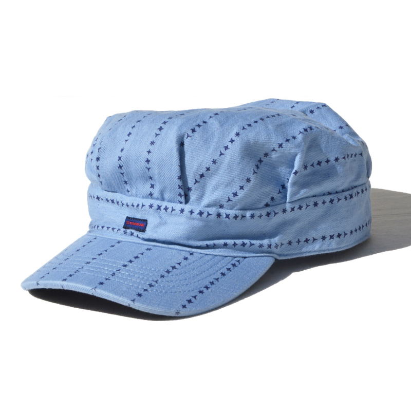 SJ202WC-SHR-インディゴ手裏剣ワークキャップ-SJ202WCSHR-SAMURAIJEANSの画像