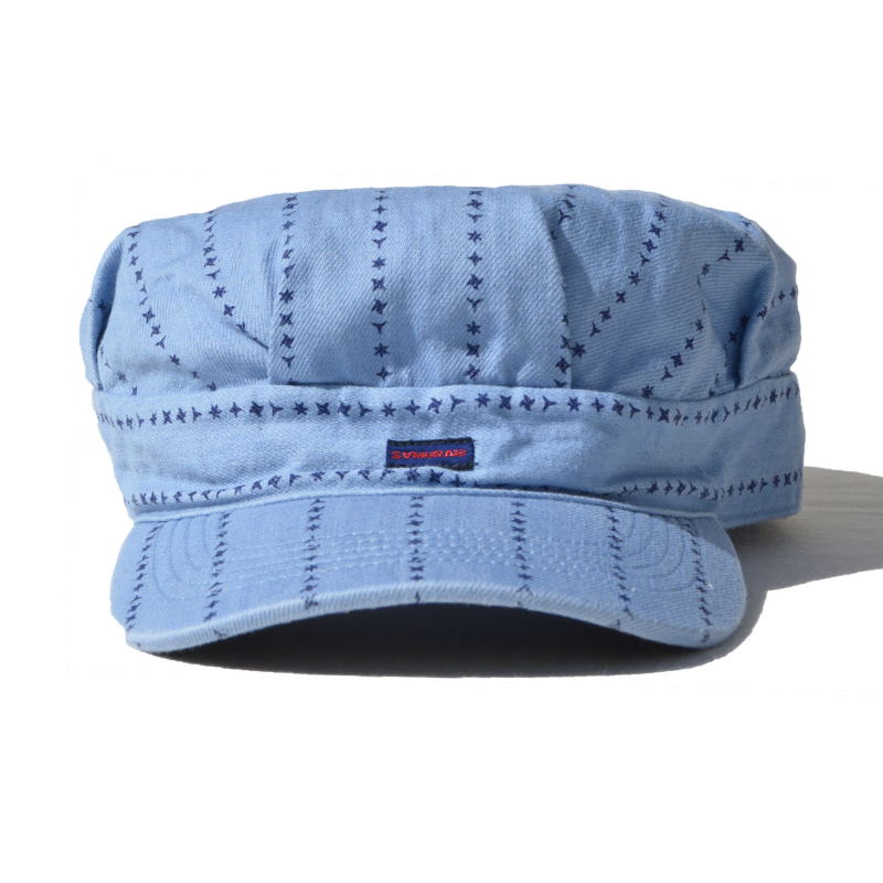 SJ202WC-SHR-インディゴ手裏剣ワークキャップ-SJ202WCSHR-SAMURAIJEANSの画像