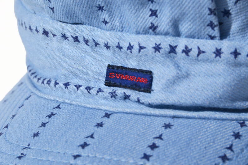SJ202WC-SHR-インディゴ手裏剣ワークキャップ-SJ202WCSHR-SAMURAIJEANSの画像