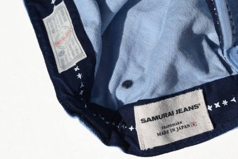 SJ202WC-SHR-インディゴ手裏剣ワークキャップ-SJ202WCSHR-SAMURAIJEANSの画像
