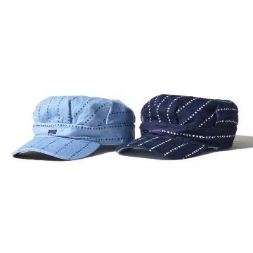 SJ202WC-SHR-インディゴ手裏剣ワークキャップ-SJ202WCSHR-SAMURAIJEANSの画像