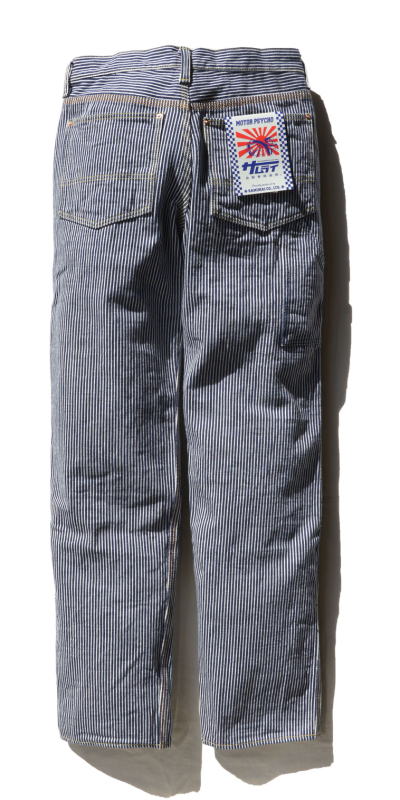SM410DBN-HC-17ozヒッコリーダブルニーワークパンツ-SM410DBNHC-SAMURAIJEANS-サムライジーンズデニムジーンズ・サムライ自動車倶楽部デニムジーンズの画像