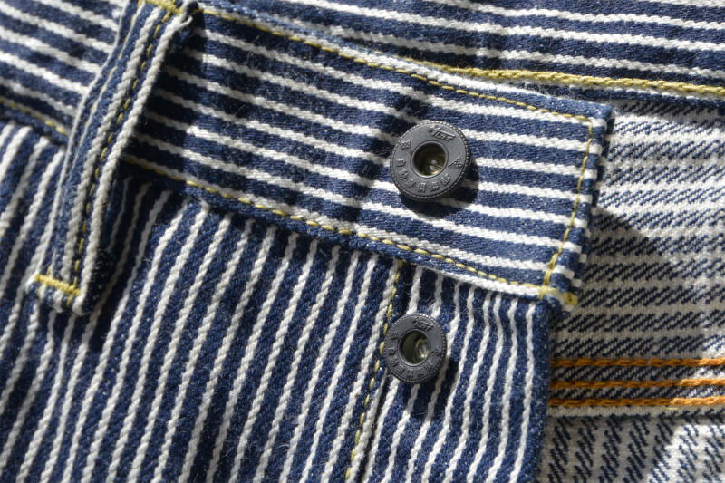 SM410DBN-HC-17ozヒッコリーダブルニーワークパンツ-SM410DBNHC-SAMURAIJEANS-サムライジーンズデニムジーンズ・サムライ自動車倶楽部デニムジーンズの画像