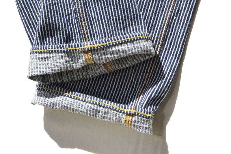 SM410DBN-HC-17ozヒッコリーダブルニーワークパンツ-SM410DBNHC-SAMURAIJEANS-サムライジーンズデニムジーンズ・サムライ自動車倶楽部デニムジーンズの画像