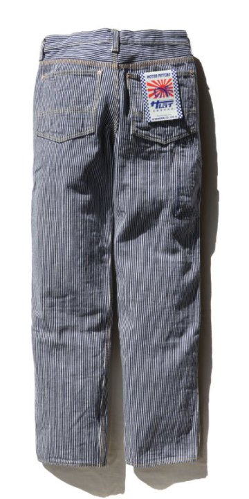 SM410DBN-HC-17ozヒッコリーダブルニーワークパンツ-SM410DBNHC-SAMURAIJEANS-サムライジーンズデニムジーンズ・サムライ自動車倶楽部デニムジーンズの画像