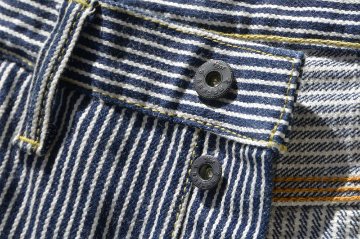 SM410DBN-HC-17ozヒッコリーダブルニーワークパンツ-SM410DBNHC-SAMURAIJEANS-サムライジーンズデニムジーンズ・サムライ自動車倶楽部デニムジーンズの画像