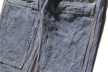 SM410DBN-HC-17ozヒッコリーダブルニーワークパンツ-SM410DBNHC-SAMURAIJEANS-サムライジーンズデニムジーンズ・サムライ自動車倶楽部デニムジーンズの画像