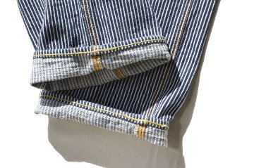 SM410DBN-HC-17ozヒッコリーダブルニーワークパンツ-SM410DBNHC-SAMURAIJEANS-サムライジーンズデニムジーンズ・サムライ自動車倶楽部デニムジーンズの画像