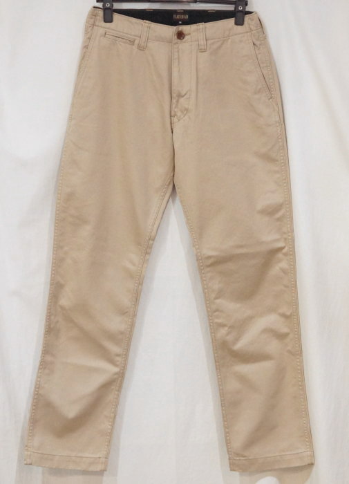 FN-PA-C007-BE-チノトラウザーズ-FNPAC007-FLATHEAD-フラットヘッドパンツの画像