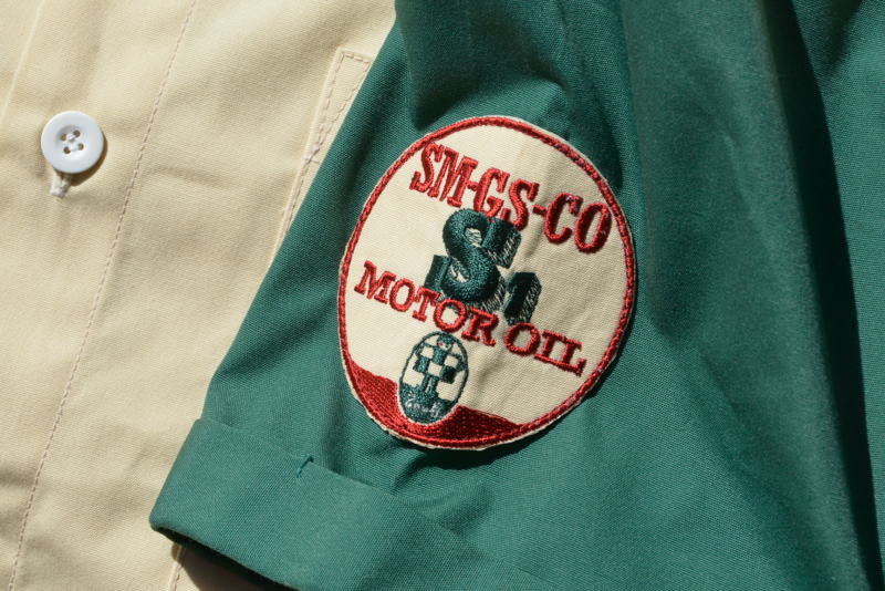 SMGS22-BE-サムライ自動車倶楽部ガススタシャツ22-SAMURAIJEANS-サムライジーンズワークシャツ-サムライジーンズシャツ-サムライ自動車倶楽部-ワークシャツ-サムライジーンズシャツの画像