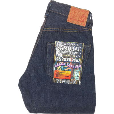 S520XX21OZ-リラックステーパード21OZ-SAMURAIJEANS-サムライジーンズデニムジーンズの画像