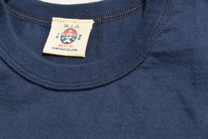 SJST-PCM2-NV-サムライジーンズ半袖無地ポケットTシャツ2-SJSTPCM2-SAMURAIJEANS-サムライジーンズTシャツの画像