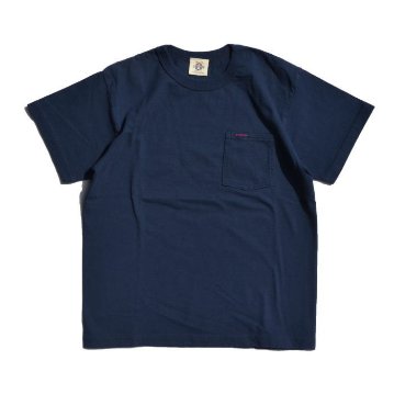 SJST-PCM2-NV-サムライジーンズ半袖無地ポケットTシャツ2-SJSTPCM2-SAMURAIJEANS-サムライジーンズTシャツの画像