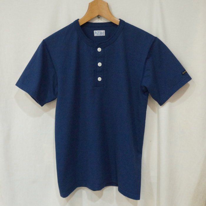 FN-TSH-002-NV-ヘンリーネックTシャツ-FNTSH002-FLATHEAD-フラットヘッドTシャツ-FLATHEAD-フラットヘッドヘンリーネックTシャツの画像