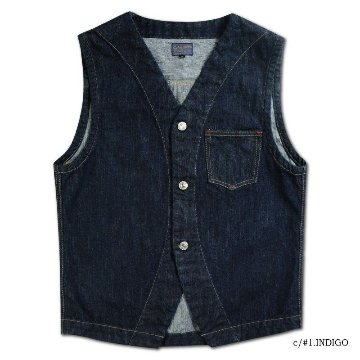 DX30151-ROGUE VEST-DELUXEWARE-デラックスウエア-デニムベストの画像