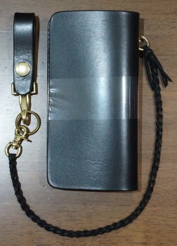 CB2-R-BK-CB2ロープ付き-CB2R-黒羽（CROW：クロウ)ロングウォレットの画像