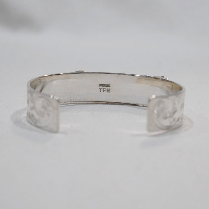 FN-JB-025-FEATHER BANGLE-FNJB025-FLATHEAD-フラットヘッド-シルバー-ブレスの画像