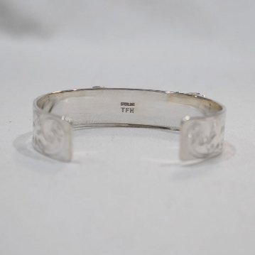 FN-JB-025-FEATHER BANGLE-FNJB025-FLATHEAD-フラットヘッド-シルバー-ブレスの画像