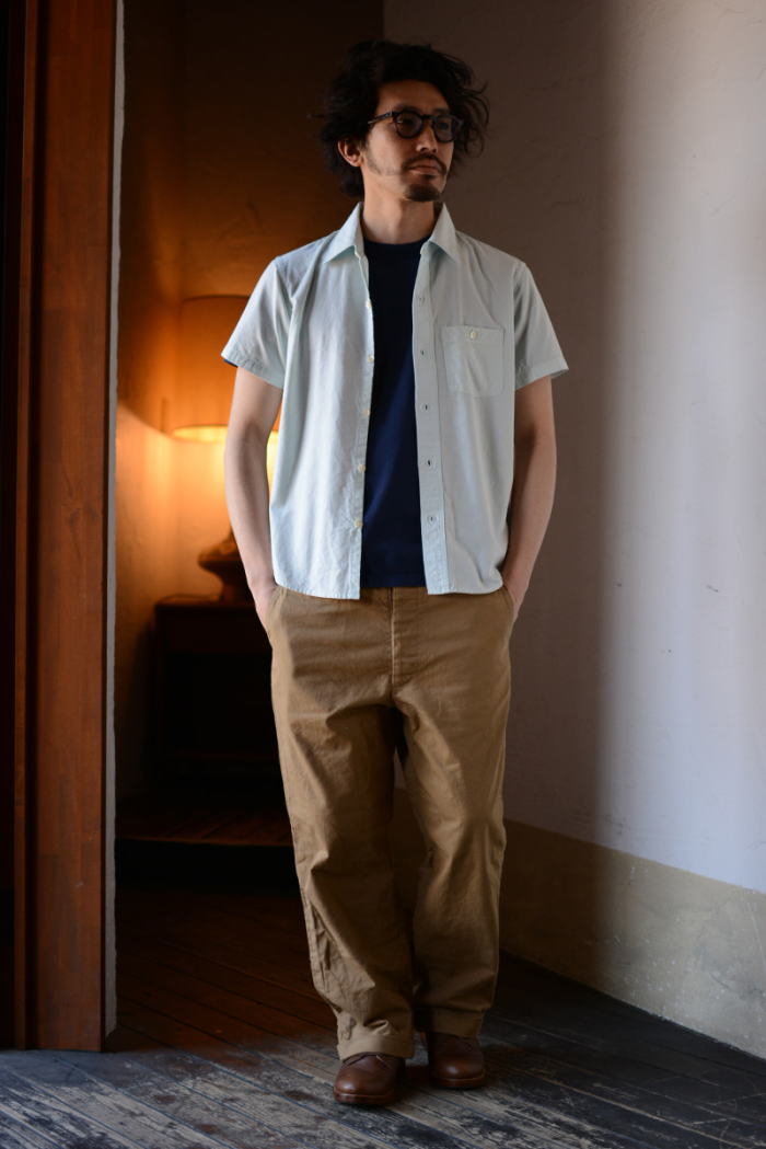 LV-23-THROUGH DUNGAREE-LV23-DELUXEWARE-デラックスウエア半袖シャツ-シャツ半袖-2021年ゴールデンウイーク特別商品の画像