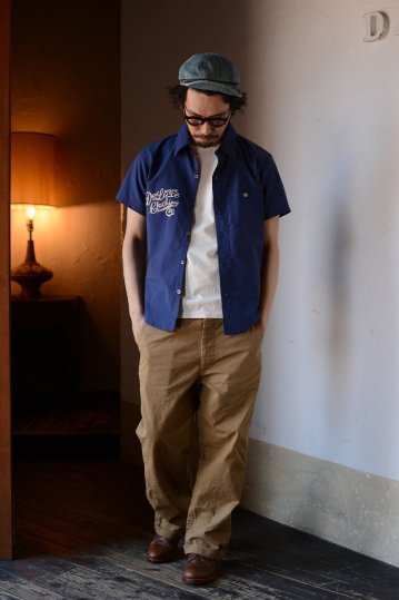 LV-23-THROUGH DUNGAREE-LV23-DELUXEWARE-デラックスウエア半袖シャツ-シャツ半袖-2021年ゴールデンウイーク特別商品の画像